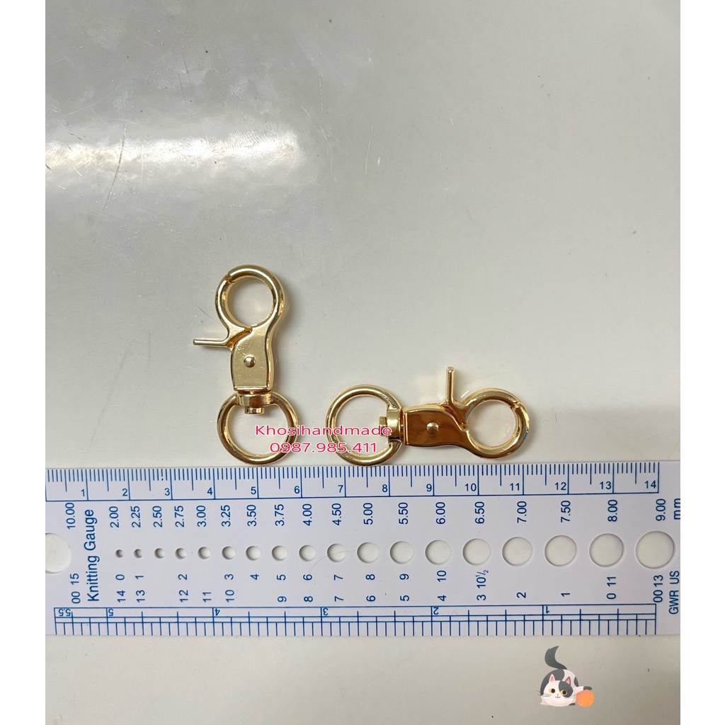 Móc Càng Cua Tròn Lớn Loại Tốt (1.5*4.5cm) (20k/cặp)