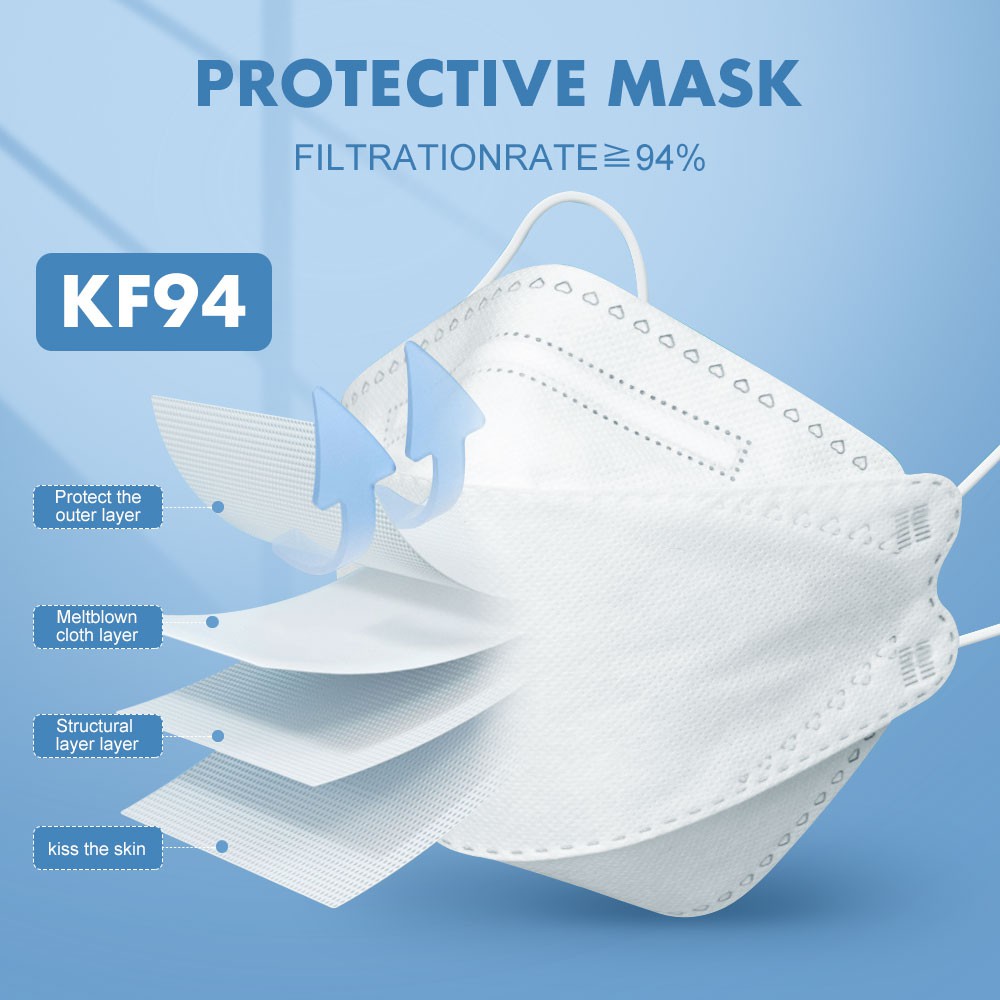 10pcs COD kf94 face mask Anti dust 3D Korean mask