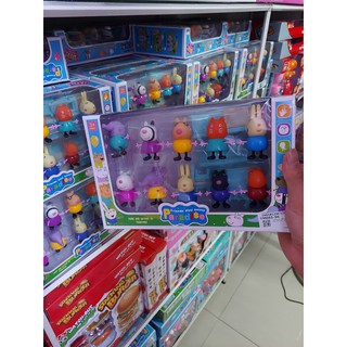 Hộp Đồ Chơi Nhân Vật Hoạt Hình Gia Đình Heo Peppa và Những Ngưòi Bạn {Nhiều mẫu} l Vinh Đồ Chơi 675