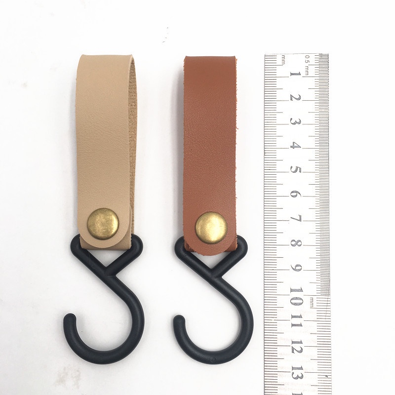 Móc khóa chữ S bằng da PU đa chức năng cho leo núi