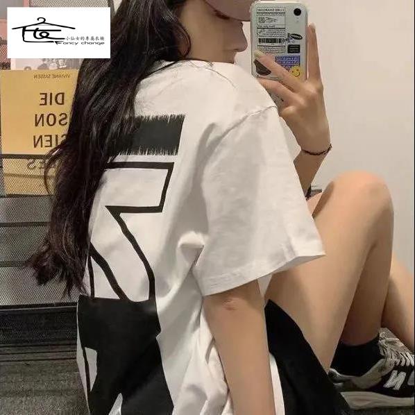 Áo Thun Nữ Ngắn Tay In Chữ Phong Cách Mới Mùa Hè 2022
