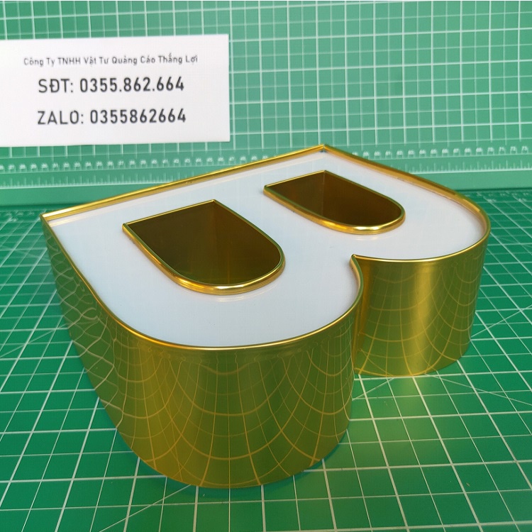 Gáy nhôm vàng gương 1 gờ 4cm 6cm