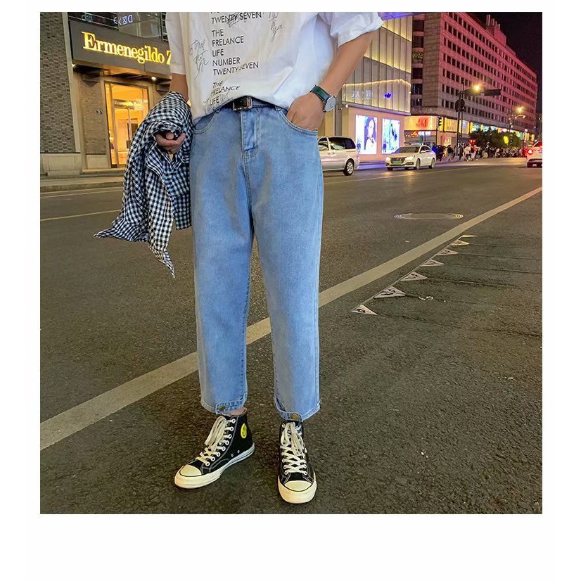 Quần Jeans Nam - Quần Baggy Nam Thời Trang Unisex - Phong cách thời trang hàn quốc