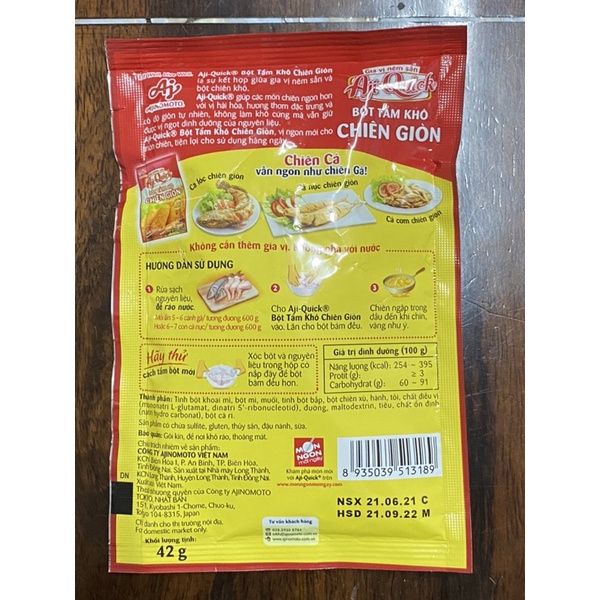 Bột Tẩm Khô Chiên Giòn Aji-Quick