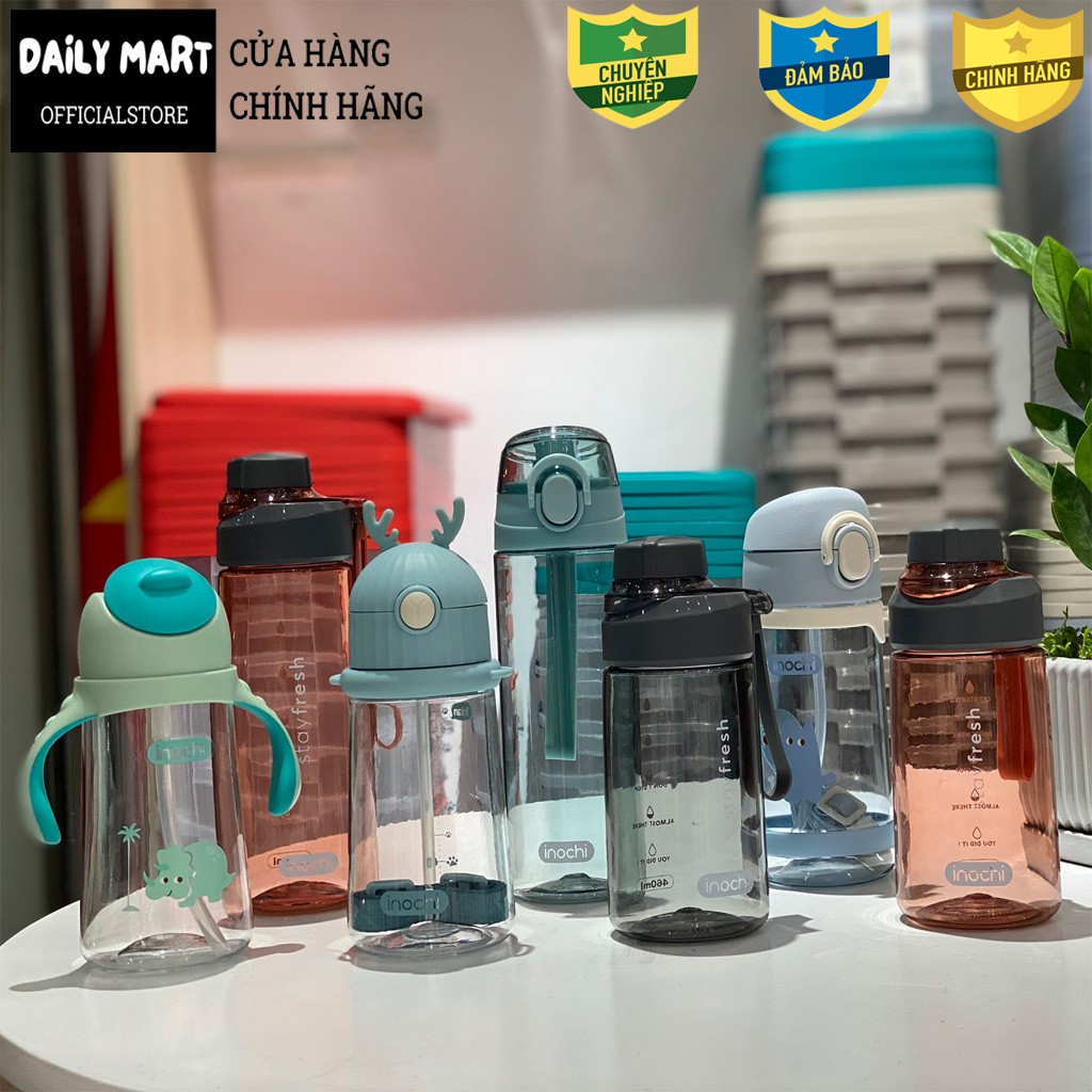 Bình Nước, Bình Tập Uống Cho Bé GOKI DINO, Bình Đựng Nước Trẻ Em Cao Cấp Inochi 470ml | BigBuy360 - bigbuy360.vn