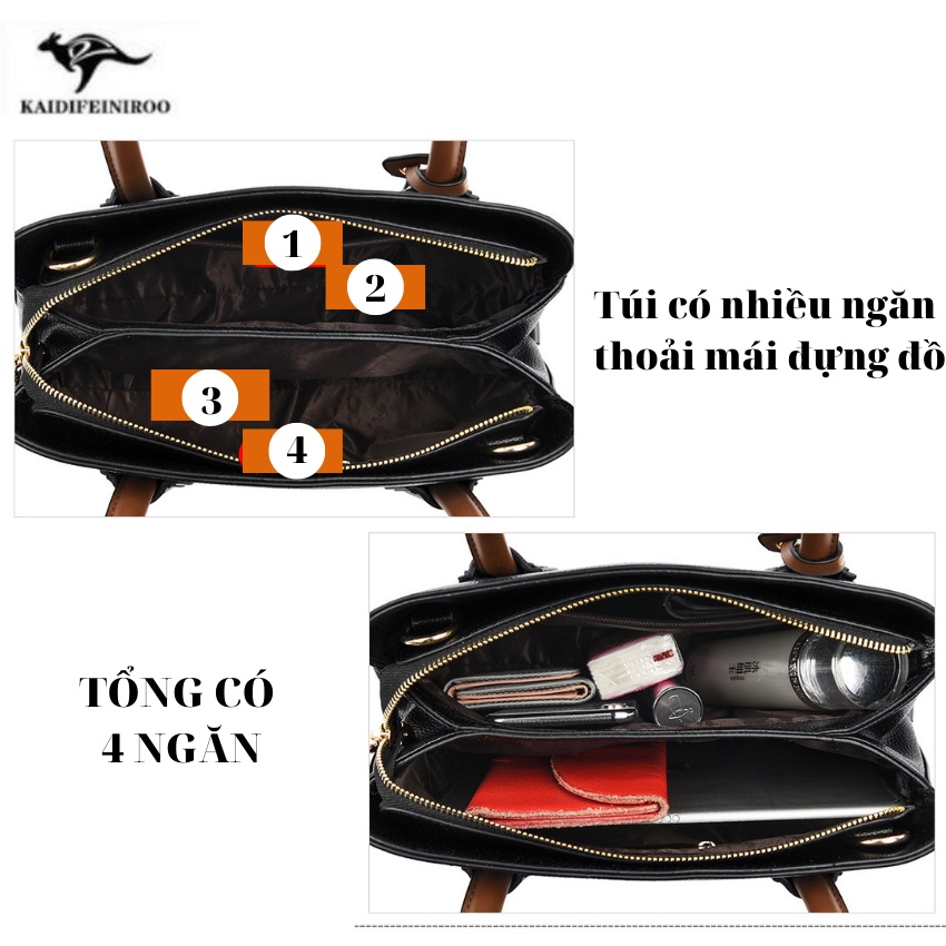 Túi xách nữ Hàn Quốc full hộp đẹp thời trang cao cấp công sở KAIDIFEINIROO KF26  Size 31cm