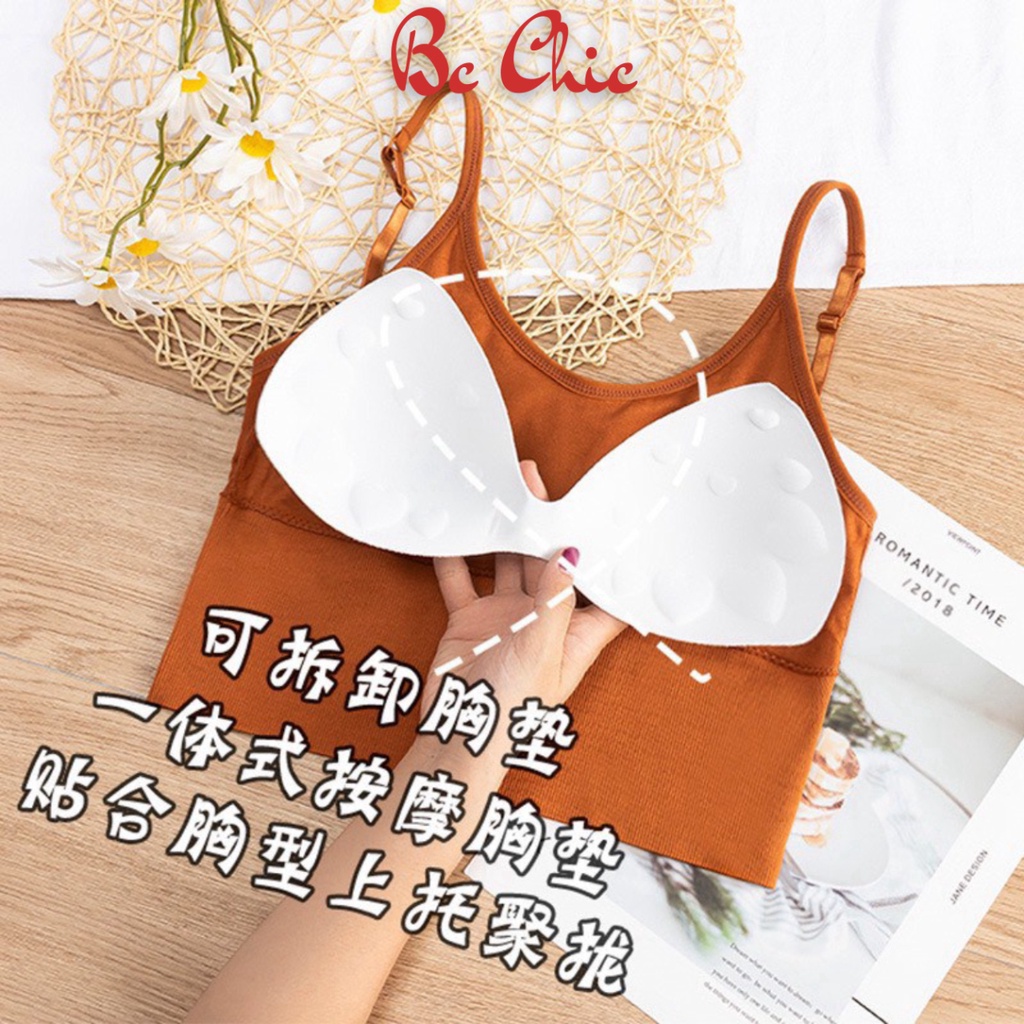 Áo Bra Nữ , Áo Lót Nữ gân tăm họa tiết hoa cúc tôn vòng một gợi cảm mã Bra B606 BC_CHIC LINGERIE