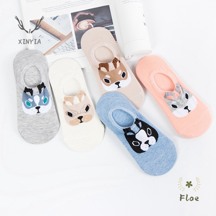 Vớ Cotton Siêu Nhẹ Chống Trượt Thoáng Khí In Họa Tiết Hoạt Hình Dễ Thương Cho Bé Gái