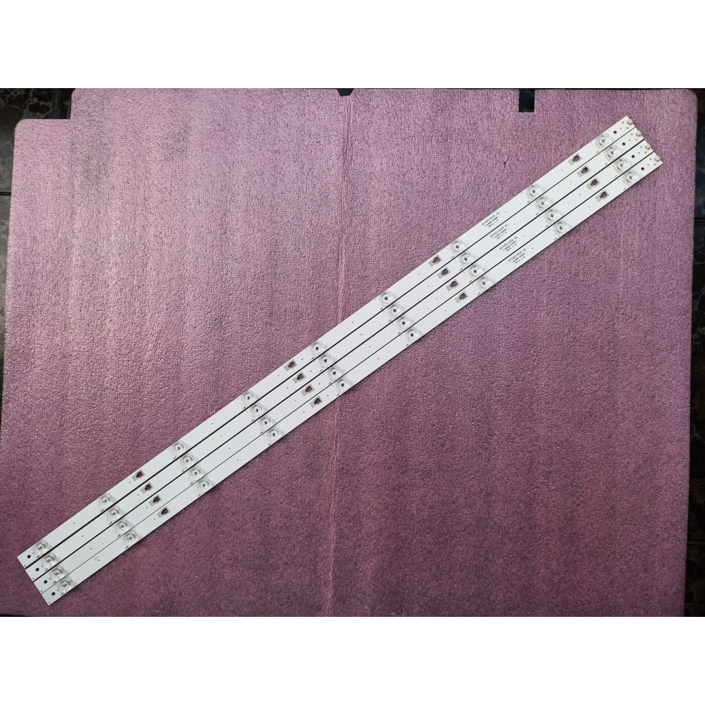 THANH ĐÈN LED TIVI ASANZO 50E890 MỚI 100% HÀNG ZIN HÃNG, BỘ 4 THANH, MỖI THANH 9 BÓNG 3V DÀI 97cm