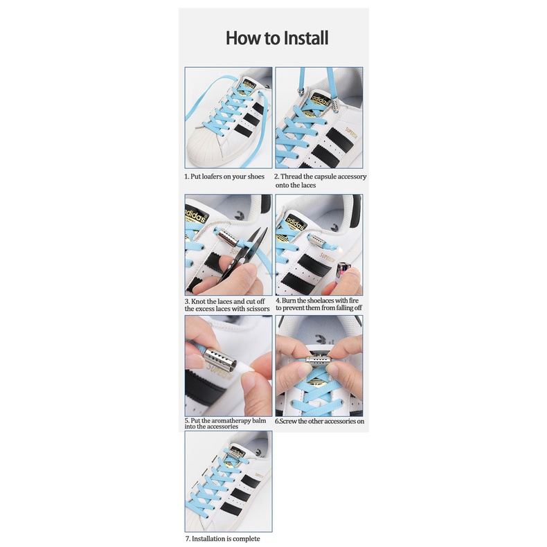 Dây Buộc Giày Nhanh Chóng Không Cần Buộc Bằng Cao Su Hương Thơm Mới