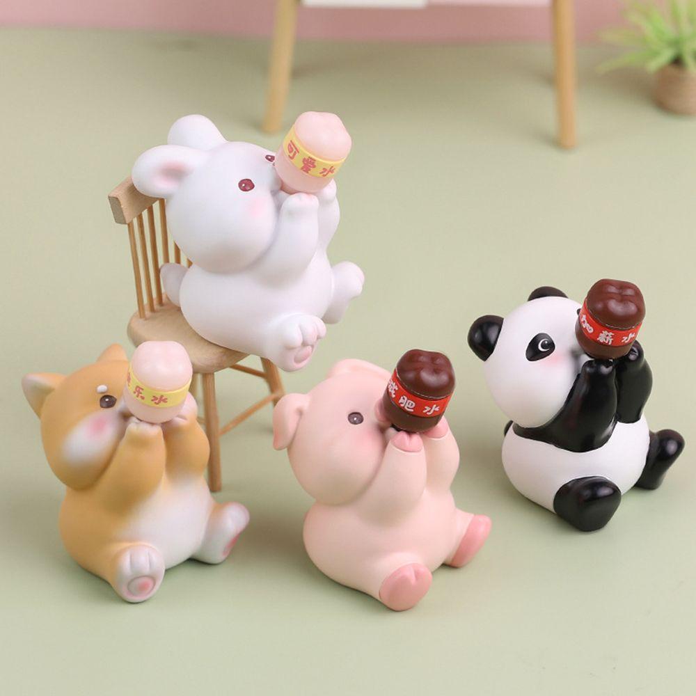 LET Đồ trang trí Động Vật Bằng Nhựa Resin Trang Trí Nhà Cửa / Sân Vườn