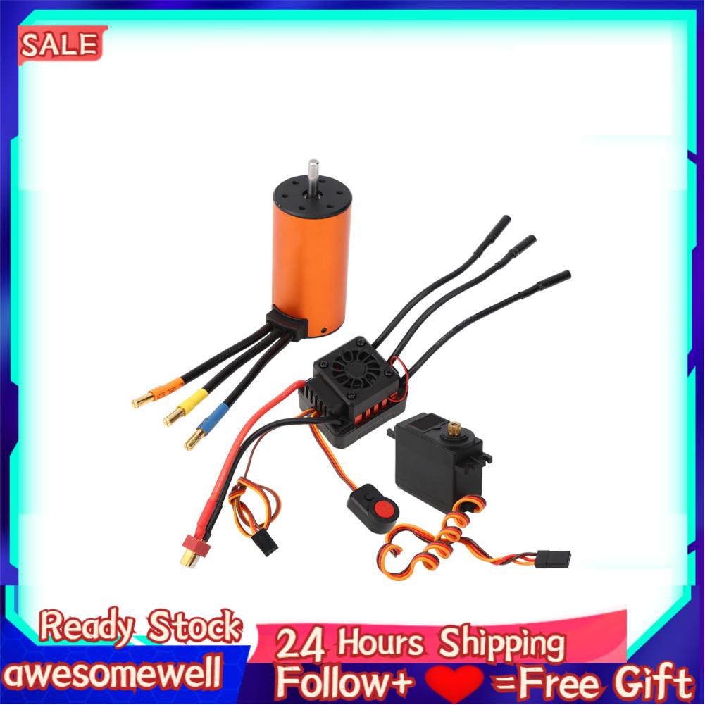 RC Động Cơ Không Chổi Than Awewell 80a Esc + 3670 Motor M1500 15kg