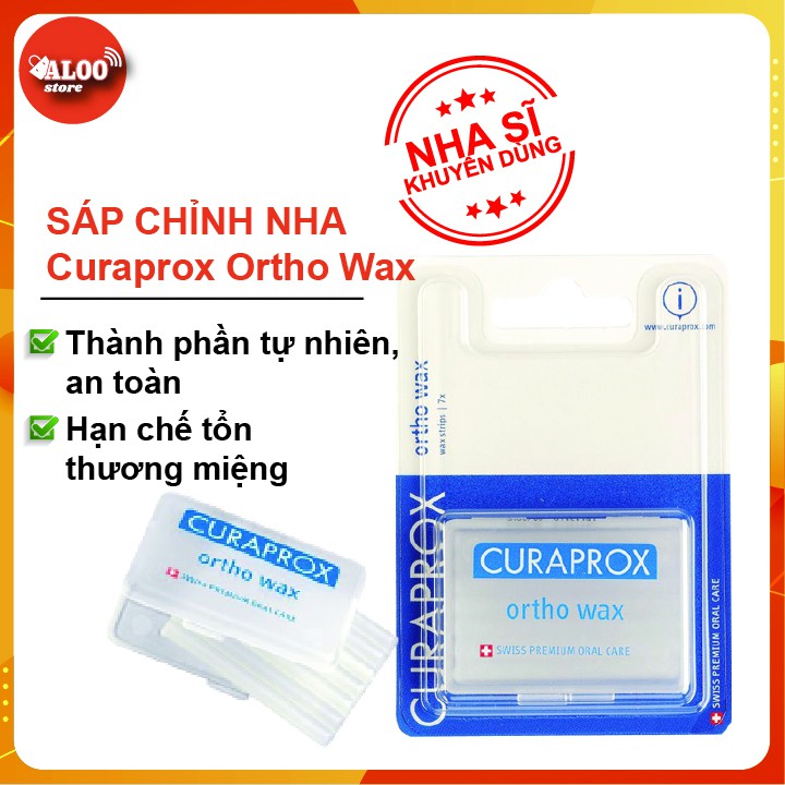 Sáp chỉnh nha bảo vệ thành lợi và môi Curaprox Ortho Wax dành cho người niềng răng