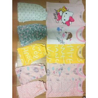 Bộ cộc tay sợ tre mac qiqi size nhí và nhỡ