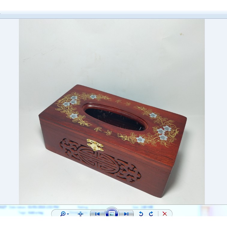 HỘP ĐỰNG GIẤY ĂN HOA VĂN PHONG THỦY