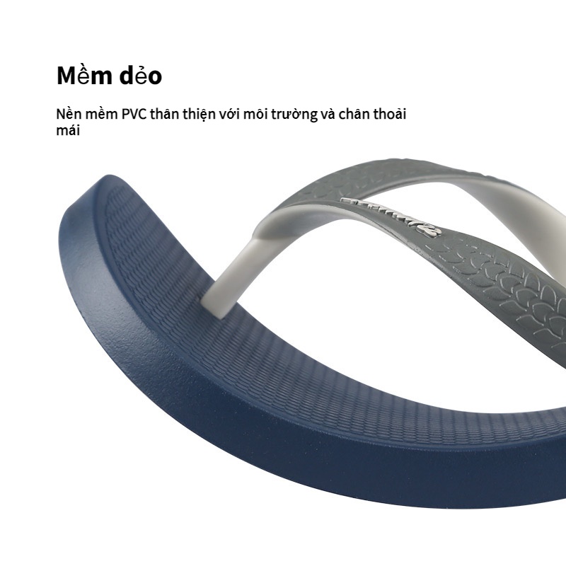 Hotmarzz Dép Xỏ Ngón Nam Đế Cao Su Size 39-46 HM0803A