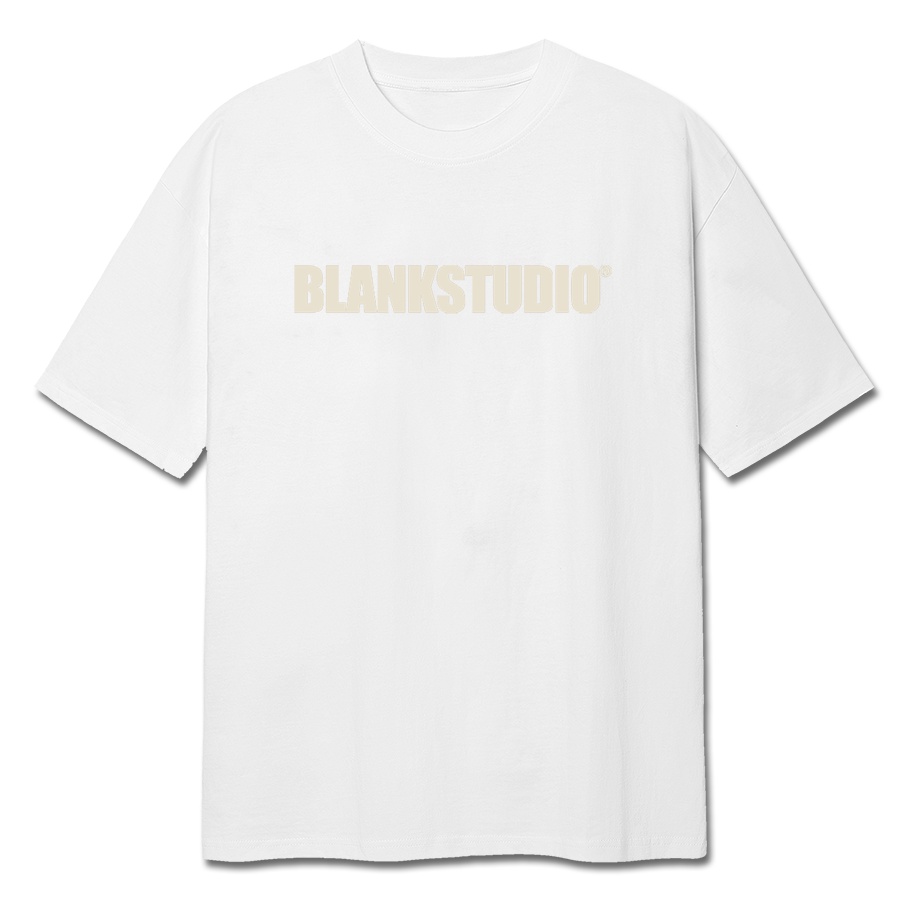 BLANK | Áo Thun BLANKSTUDIO Tay Lỡ Unisex - Đen/Trắng/TAN Cổ Tròn