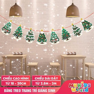 Băng treo trang trí giáng sinh mừng noel đón năm mới 2019