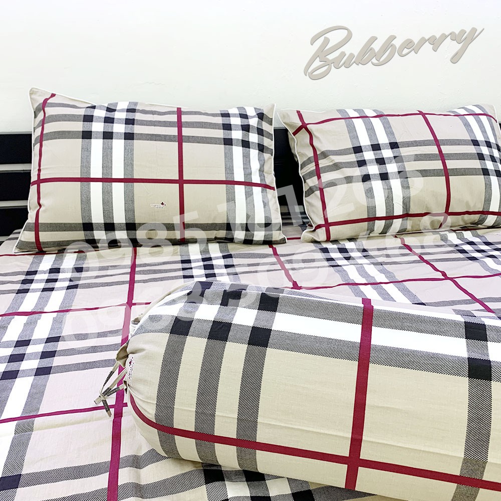 [Ảnh Thật] Bubberry - Bộ Drap Cotton 4 món Thắng Lợi Chính Hãng