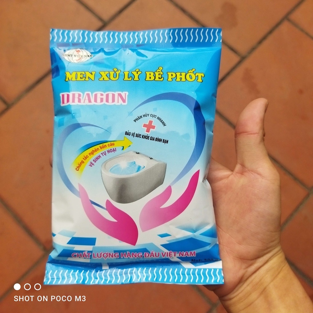 Men Xử Lý Bể Phốt Dragon - Khử Mùi Hôi - Phòng Tắc Nghẽn - Vĩnh Viễn Không Phải Hút Bể Phốt