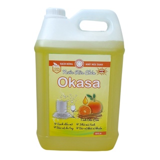 NƯỚC RỬA CHÉN OKASA - TINH DẦU CAM - CAN 10L