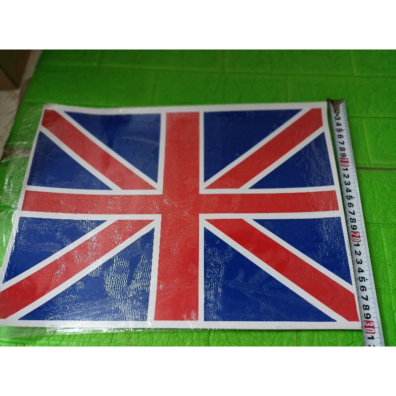 Bộ tem dán cờ anh cao 30cm dài 40 cm