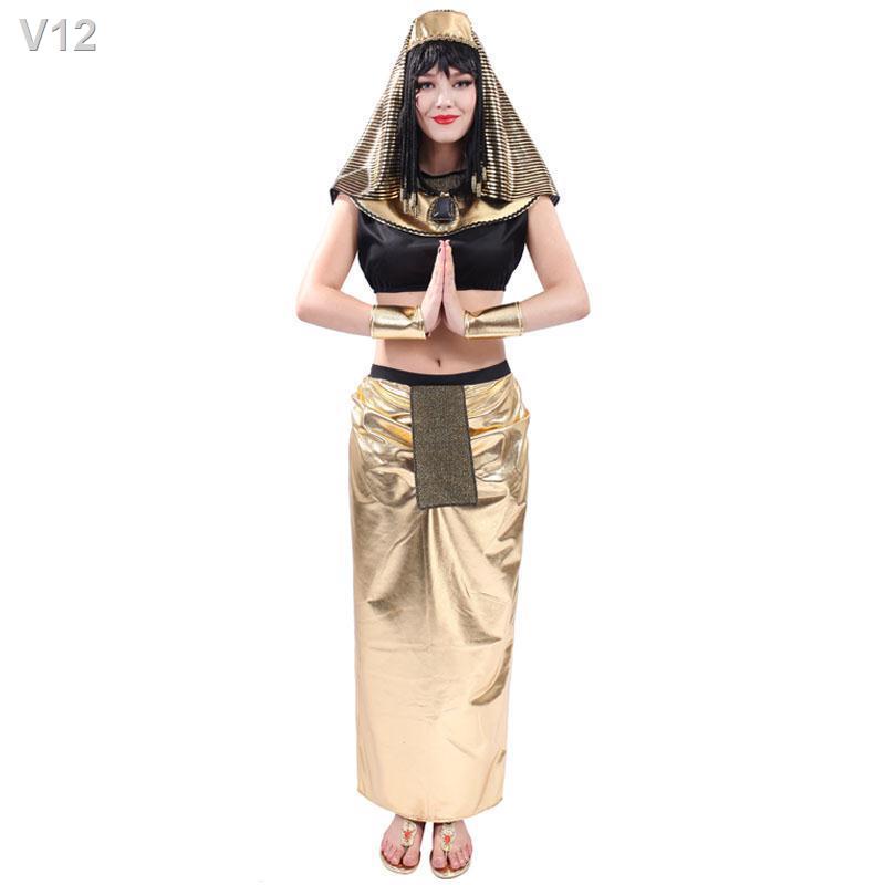 ☞Trang phục dạ hội lạ mắt pharaoh Ai Cập Nữ hoàng Cleopatra Halloween người lớn