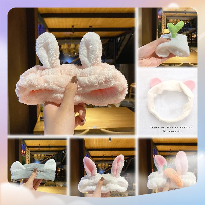 Băng đô co giãn dùng cột tóc rửa mặt, trang điểm cute