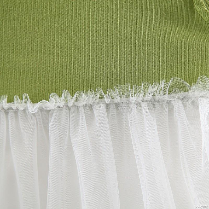 ♕ babyme ღ Baby Girls Sleeveless Strap Dress Rabbit Ear Sundress