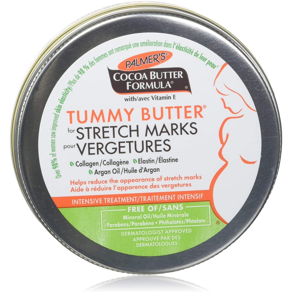 Bơ Đậm Đặc Palmer's Cocoa Butter Formula Tummy Butter 125g Tăng Cường Ngăn Ngừa Và Hỗ Trợ Điều Trị Rạn Da 125g