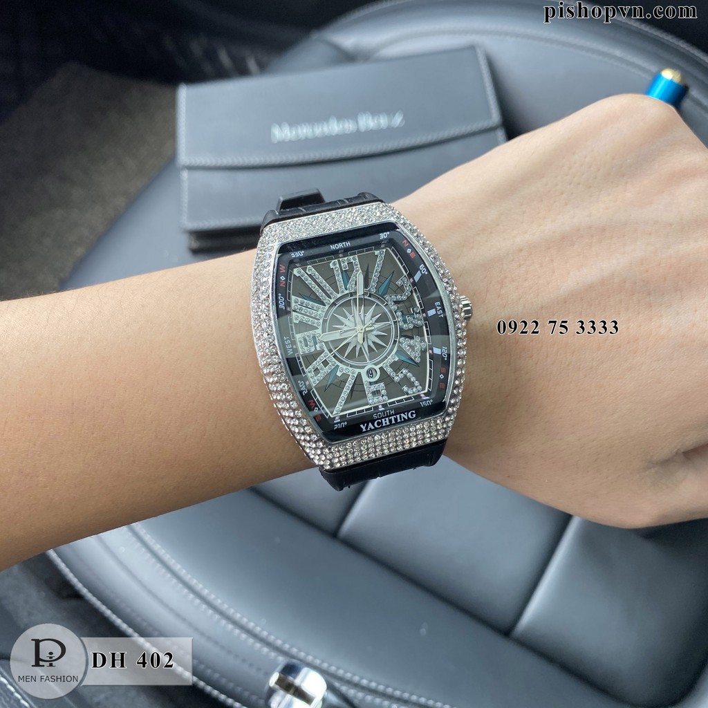 Đồng hồ nam FM-45 - Thiết kế full Đá sang trọng, tặng hộp và bảo hành 12 tháng - Shop6906