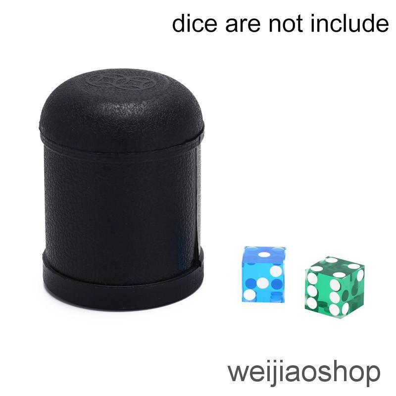 Weijiaoshop 1 Đồ Chơi Cốc Xúc Xắc Nhựa Màu Đen Dành Cho Các Bữa Tiệc