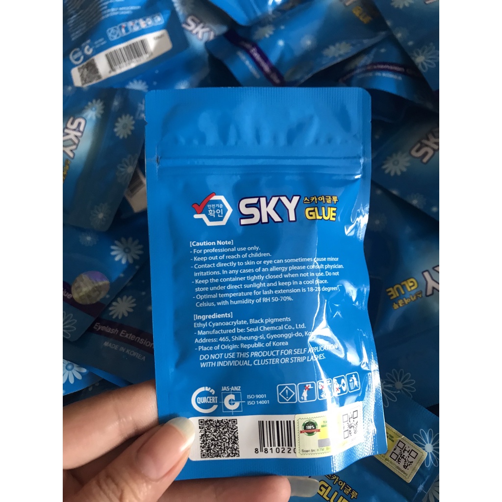 Keo Nối Mi Sky_ Keo Tạo Fan Mi,Hàng Nội Địa Trung Dành Cho Học Viên Tập Nối,Thợ Mới Ra Nghề,Keo Khô Chậm-Phụ Liệu Mi Hậu