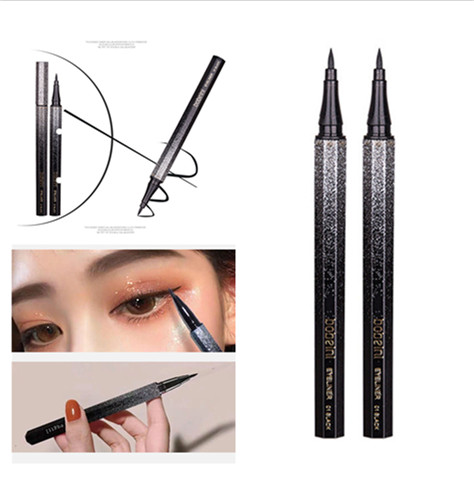 Bút kẻ mắt lâu trôi không nhòe không thấm nước với vỏ họa tiết sao trời long lanh tiện lợi cho người mới