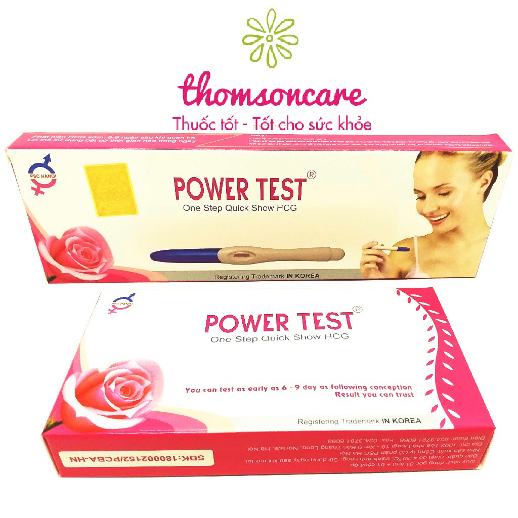 Power Test - Test thử thai nhanh, hiêu quả, chính xác - Luôn che tên sản phẩm