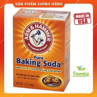 Baking Soda nhập khẩu chính hãng Bột Baking Soda làm trắng răng, làm bánh, tẩy tế bào chết, tẩy rửa 454gr