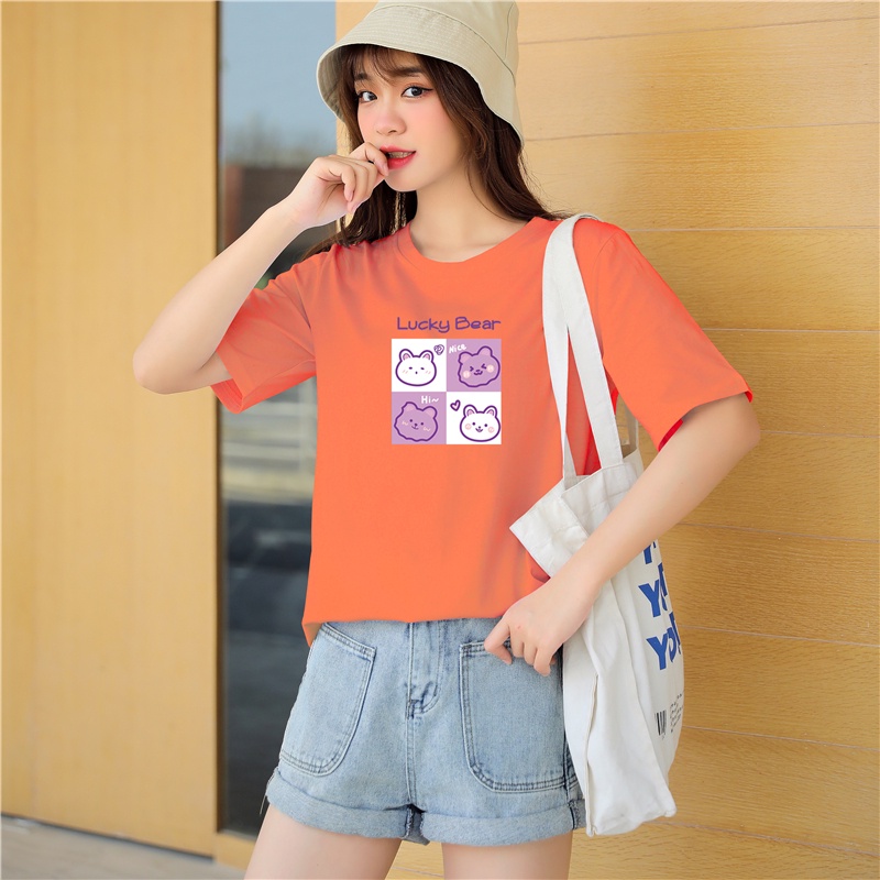 Áo Phông Nữ Áo Hàng QC Xả Kho Mẫu Lộn Xộn Giao Màu Ngẫu Nhiên [Unisex Form Thụng Nữ Giá Rẻ giao mẫu ngẫu Nhiên