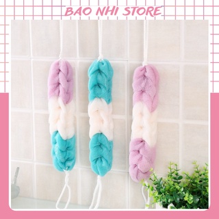 Bông Tắm Dài Tạo Bọt Cao Cấp Chất Liệu Lưới PE Dày Mềm Mại Nhiều Màu Sắc 88265 baonhishop2202