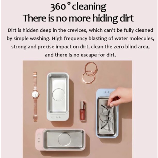 Máy làm sạch bằng sóng siêu âm đa năng Lofans CS-602 - Vệ sinh trang sức/ kính mắt/ đồng hồ/ ty giả/ thìa dĩa ...