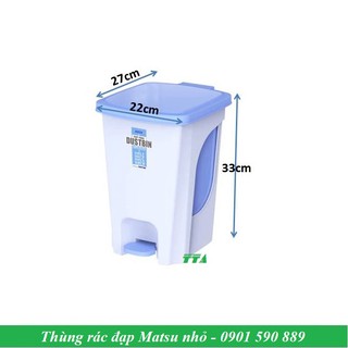 Thùng rác nhựa đạp chân Matsu loại cỡ nhỏ