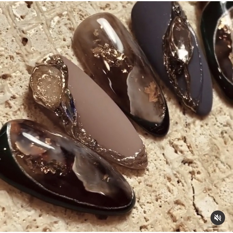 Móng Mẫu Nail Fom Hạt Dẻ .