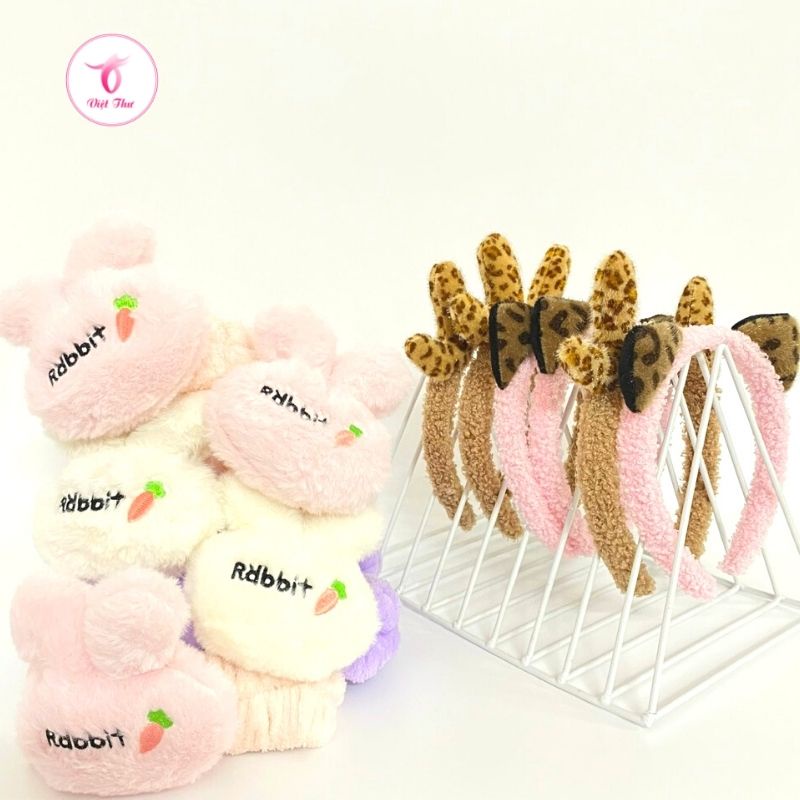 Băng đô rửa mặt, turban cài tóc nữ siêu dễ thương chất liệu cao cấp Việt Thư
