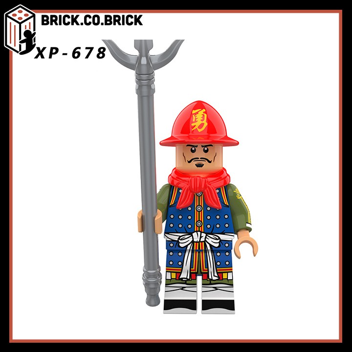 Binh Lính Trung Cổ Kỵ Binh Đấu Sĩ Súng Giáp Sĩ Đồ Chơi Lắp Ráp Phát Triển Trí Tuệ Minifig KT1091 set 2