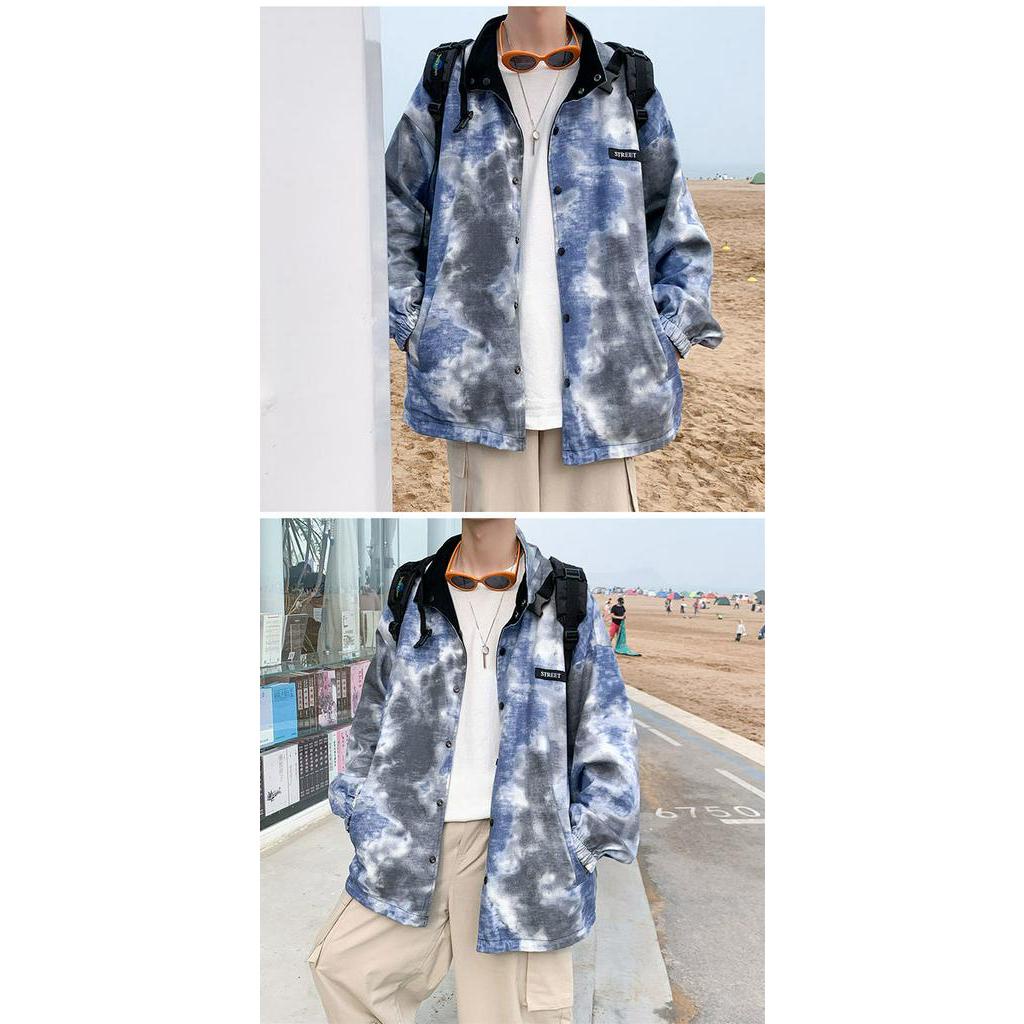 Áo Khoác Hai Mặt Dáng Rộng Phong Cách Hàn Quốc Cho Nam Giới