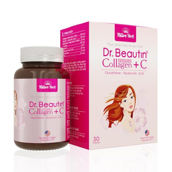 Viên uống collagen + C - Làm trắng da, tái tạo da giúp khắc phục được các nếp nhăn, bề mặt da săn chắc