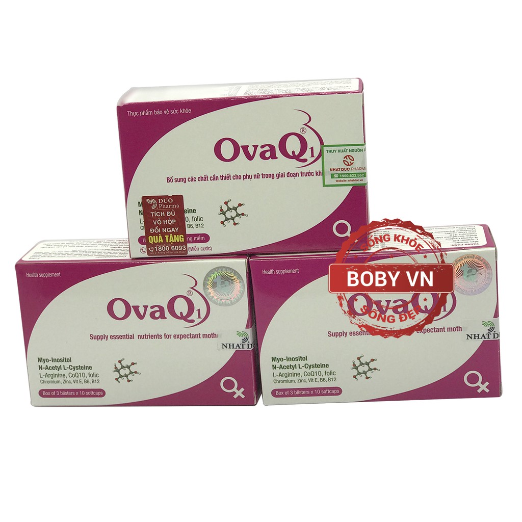 OvaQ1 hỗ trợ mang thai cho phụ nữ - Boby