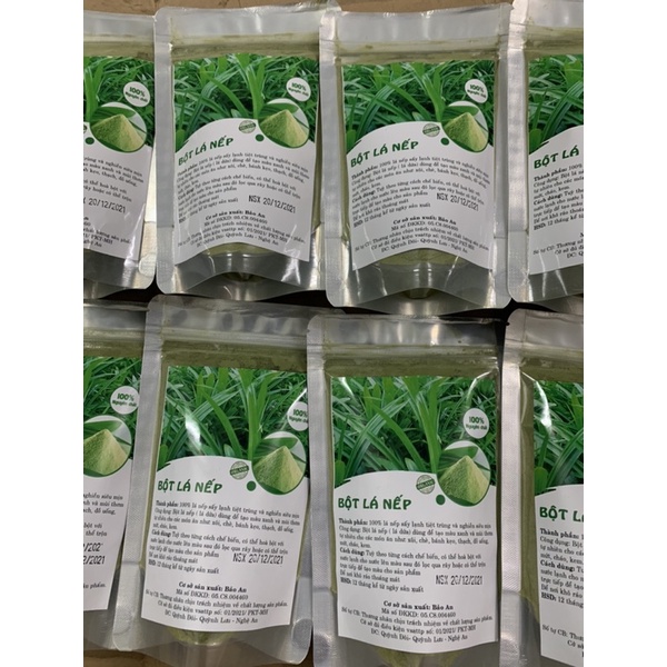 Bột lá nếp(lá dứa) sấy lạnh 100gr tạo màu thực phẩm