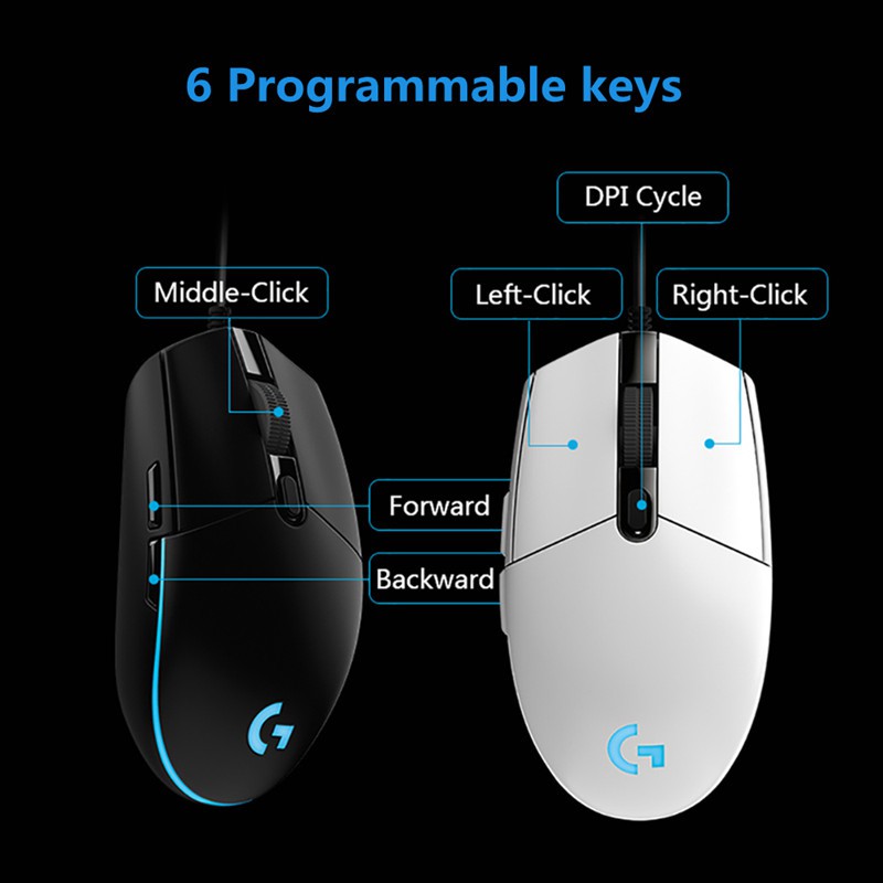 Chuột chơi game Logitech có đèn flash 4000DPI