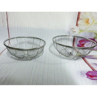 Rổ Inox Nan thưa các size 24-26-29-33cm