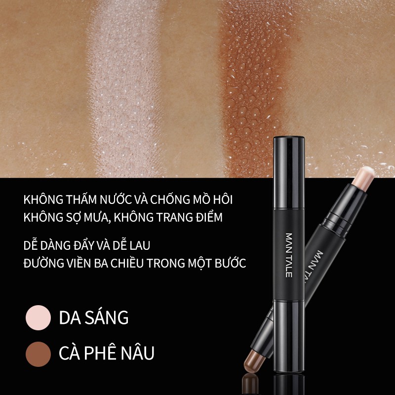 Thỏi highlight đánh khối MAN TALE 2 đầu màu kết cấu mịn 4g | BigBuy360 - bigbuy360.vn
